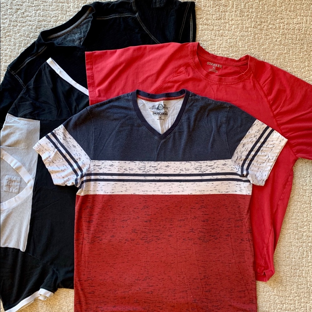 Set of 4 short sleeve tops size xl